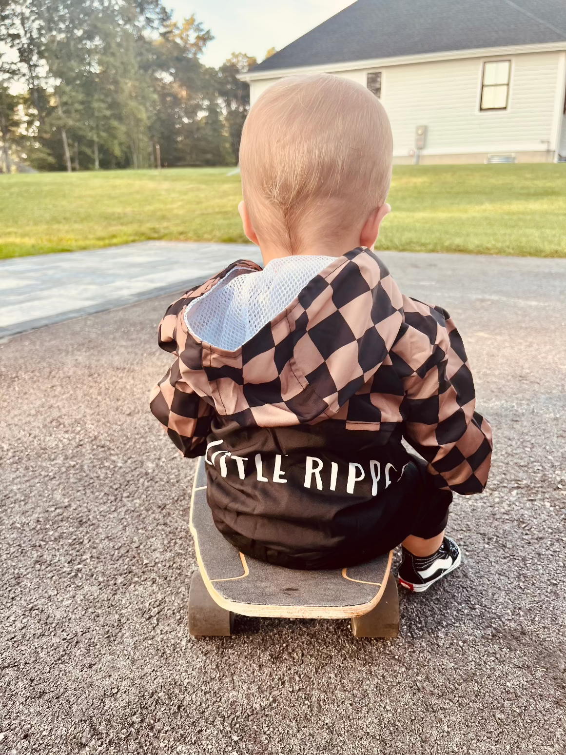 Checkered Fall Jacket | Little Ripper Windbreaker - Rippers & Rascals
