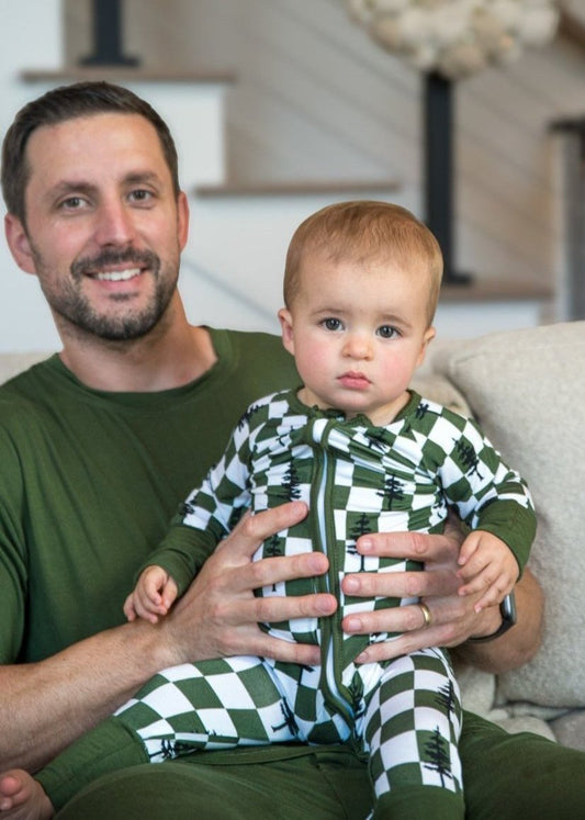 Bamboo Baby Christmas Sleepers | Matching Family Holiday Pajamas - Christmas Trees - Rippers & Rascals