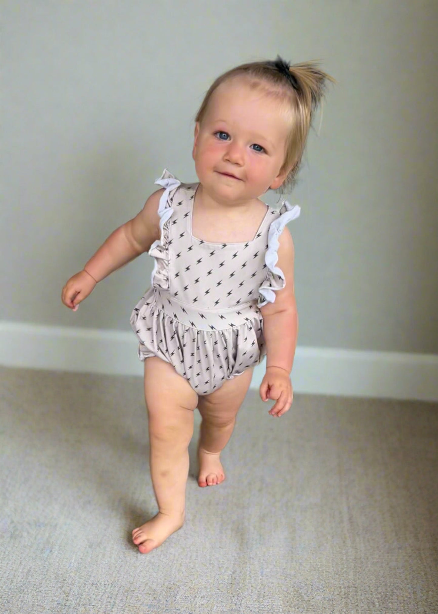 Baby & Toddler Lightning Bolt Romper | Matching Sibling Outfit