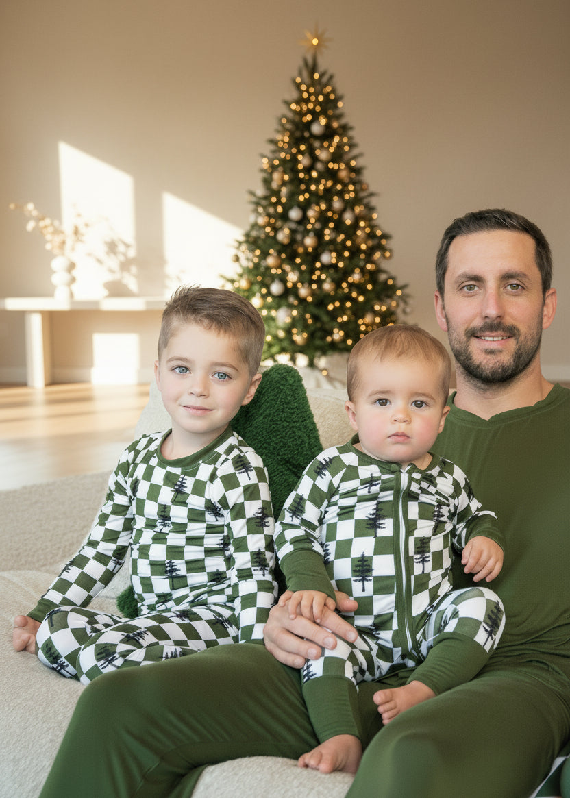 Bamboo Baby & Toddler Christmas Pajamas | Matching Family Holiday Set - Christmas Trees - Rippers & Rascals