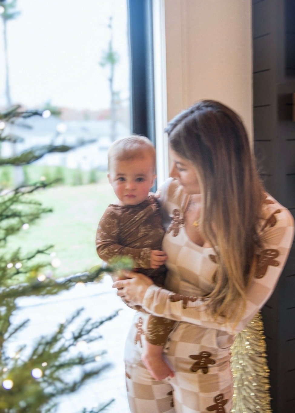 Bamboo Women’s Christmas Pajamas | Matching Holiday Family Set - Gingerbread - Rippers & Rascals