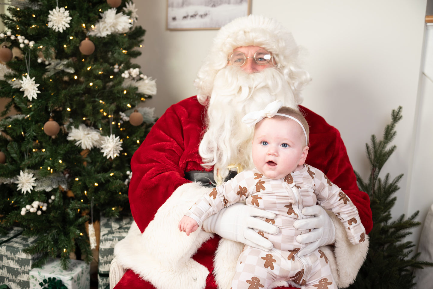 Bamboo Baby Christmas Sleepers | Matching Family Holiday Pajamas - Gingerbread - Rippers & Rascals