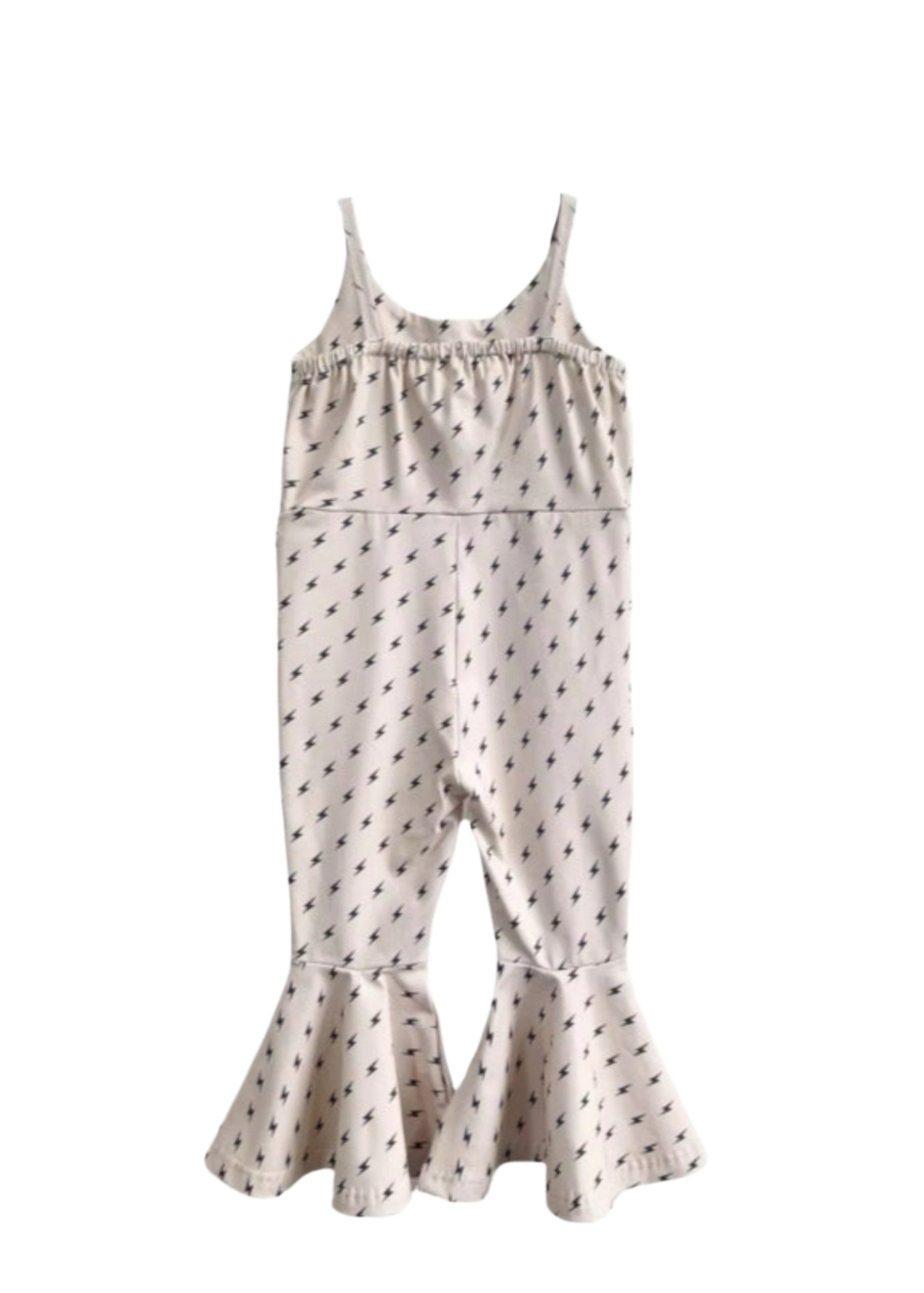 Toddler Girls Lightning Bolt Jumpsuit | Matching Sibling Outfit