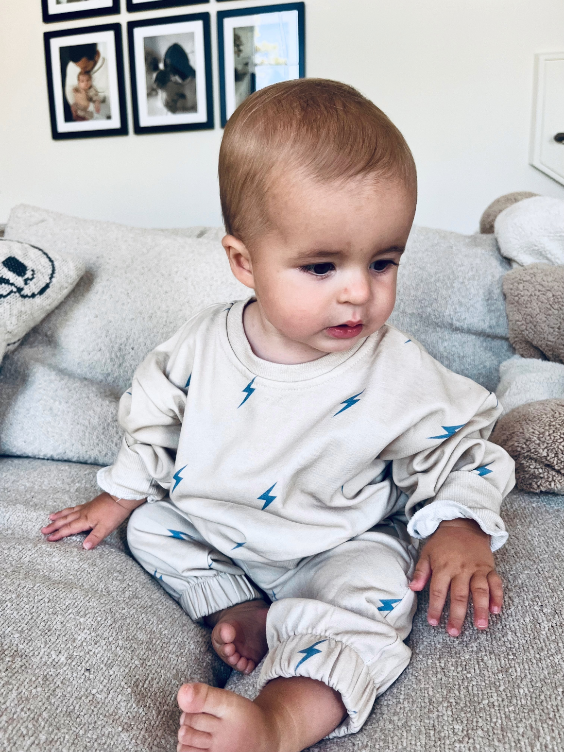 Leo Jogger Set | Lightning Bolt Jogger Outfit - Rippers & Rascals