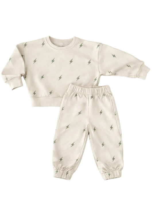 Leo Lightning Bolt Jogger Set | Lightning Bolt Jogger Outfit - Rippers & Rascals