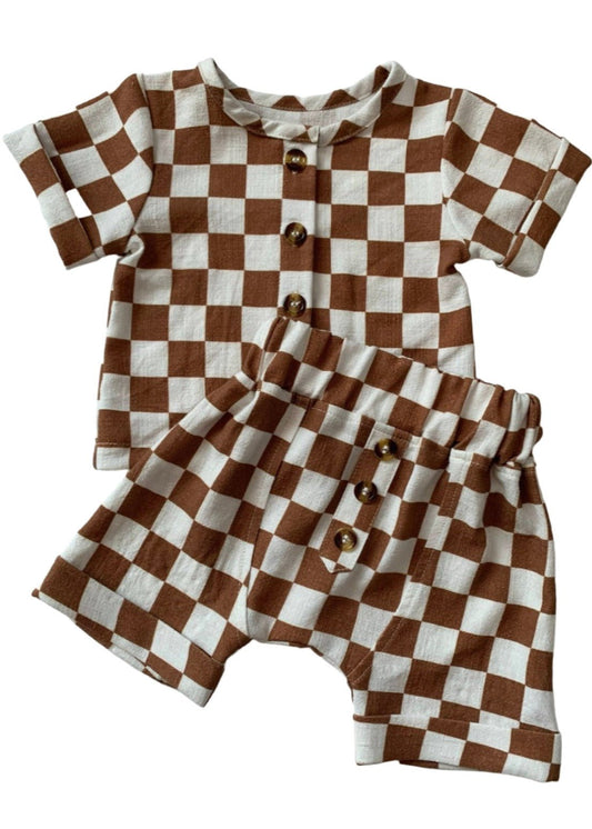 Gio Set | Checkered Summer Outfit - Rippers & Rascals