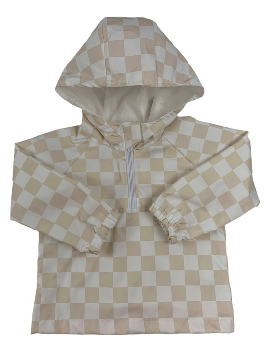 CheckerClub Jacket | Toddler Checkered Raincoat - Rippers & Rascals