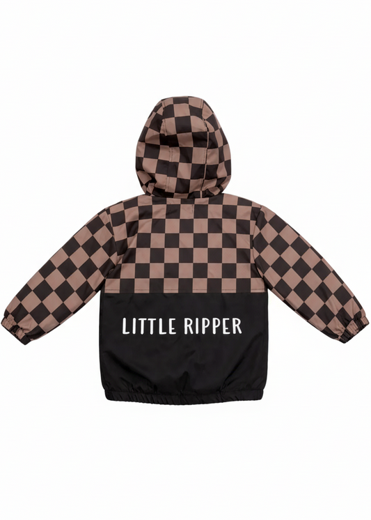 Checkered Fall Jacket | Little Ripper Windbreaker - Rippers & Rascals