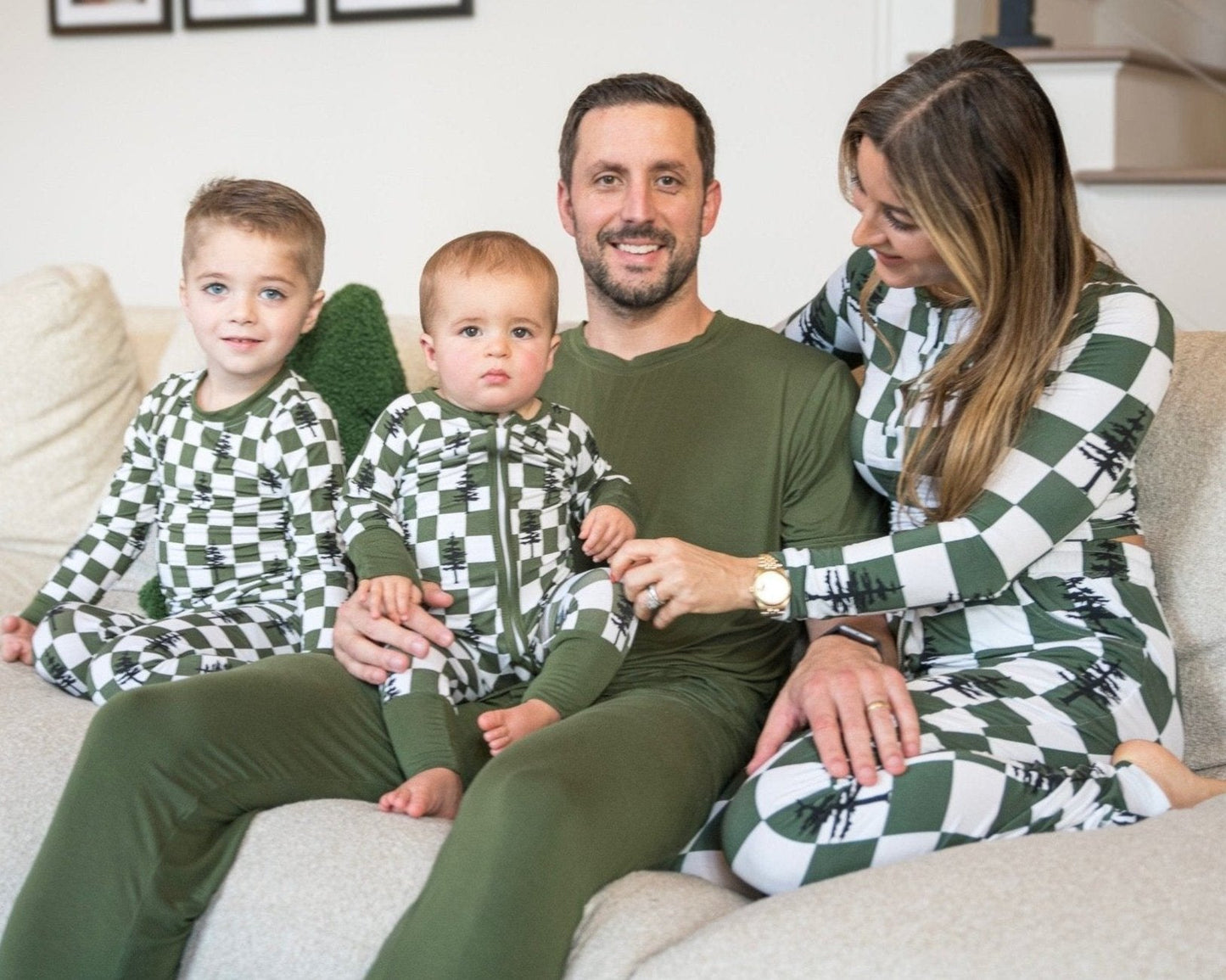 Bamboo Baby Christmas Sleepers | Matching Family Holiday Pajamas - Christmas Trees - Rippers & Rascals