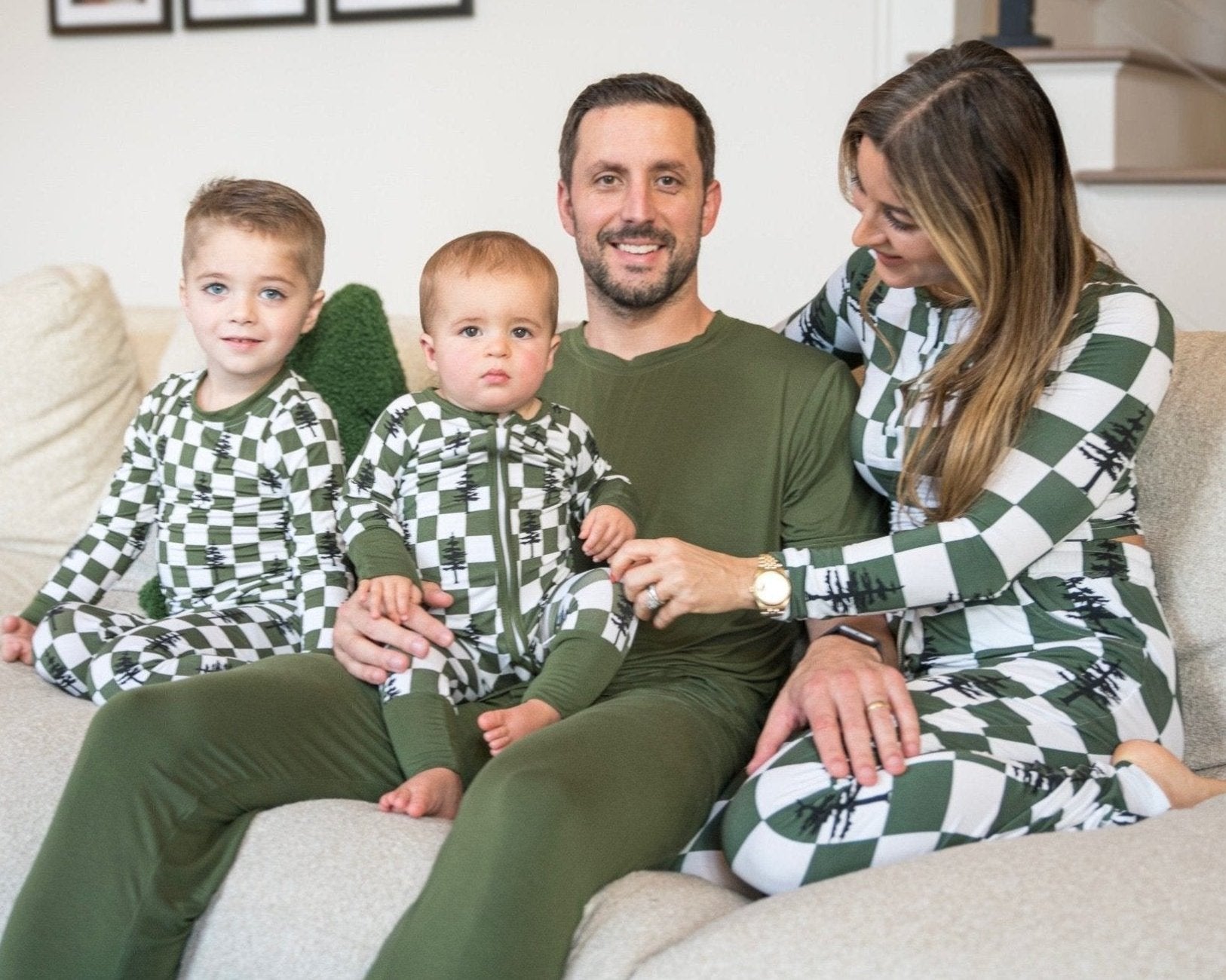 Bamboo Baby Christmas Sleepers | Matching Family Holiday Pajamas - Christmas Trees - Rippers & Rascals