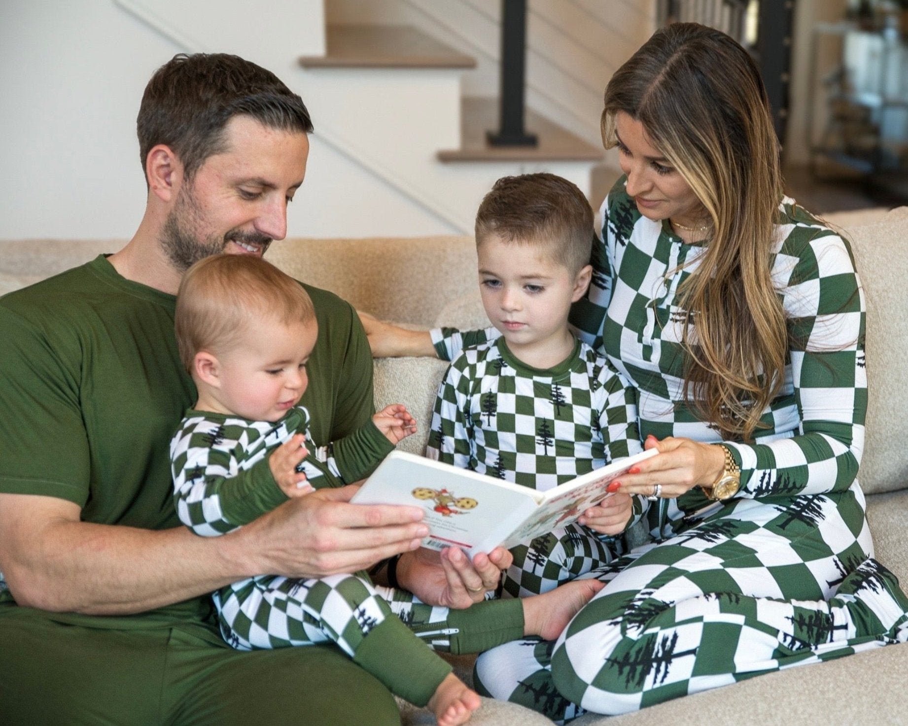 Bamboo Baby Christmas Sleepers | Matching Family Holiday Pajamas - Christmas Trees - Rippers & Rascals