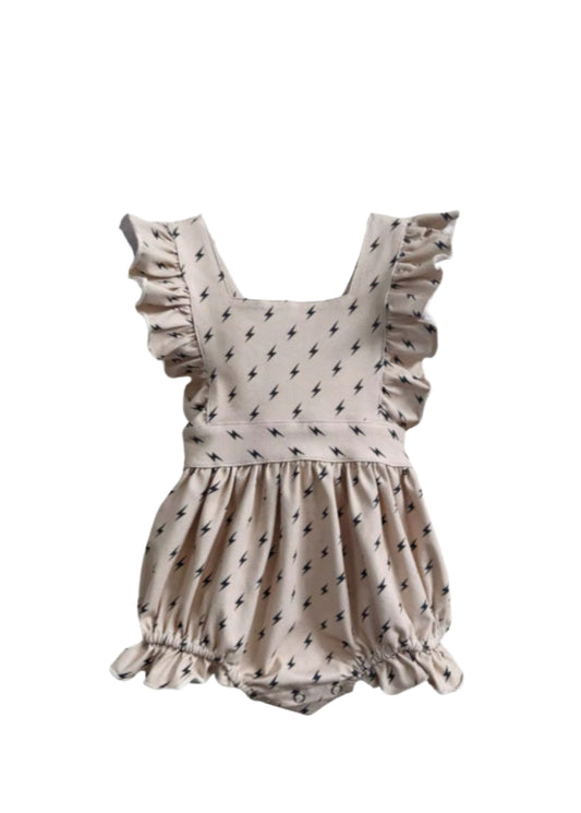 Baby Lightning Bolt Romper | Matching Sibling Outfit