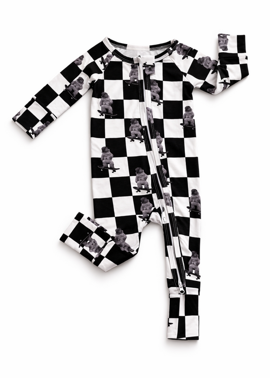 Bamboo Skateboarder Sleeper | Baby and Toddler Bamboo Pajamas - Rippers & Rascals
