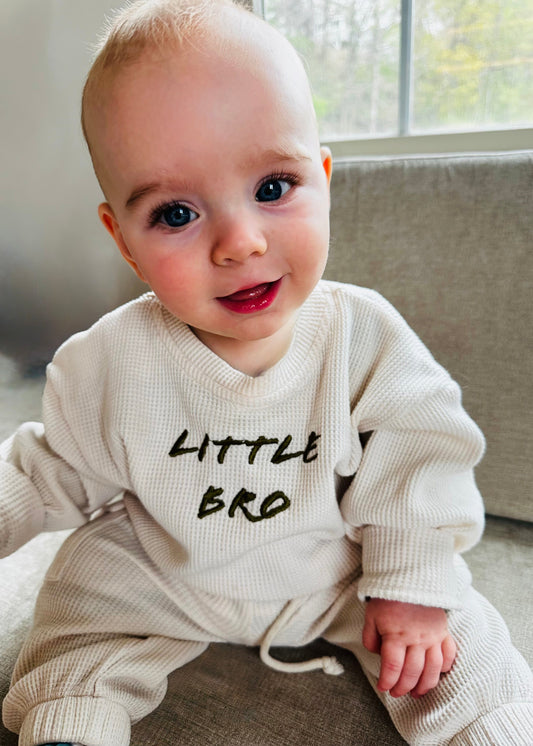 Little Brother Jogger Set | Baby & Toddler Matching Sibling Outfits - Rippers & Rascals