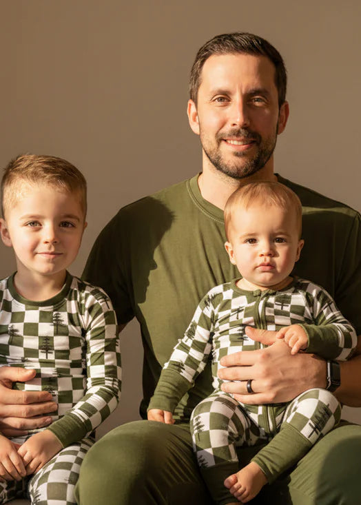 Bamboo Men's Christmas Pajamas | Matching Family Holiday Set - Christmas Trees - Rippers & Rascals