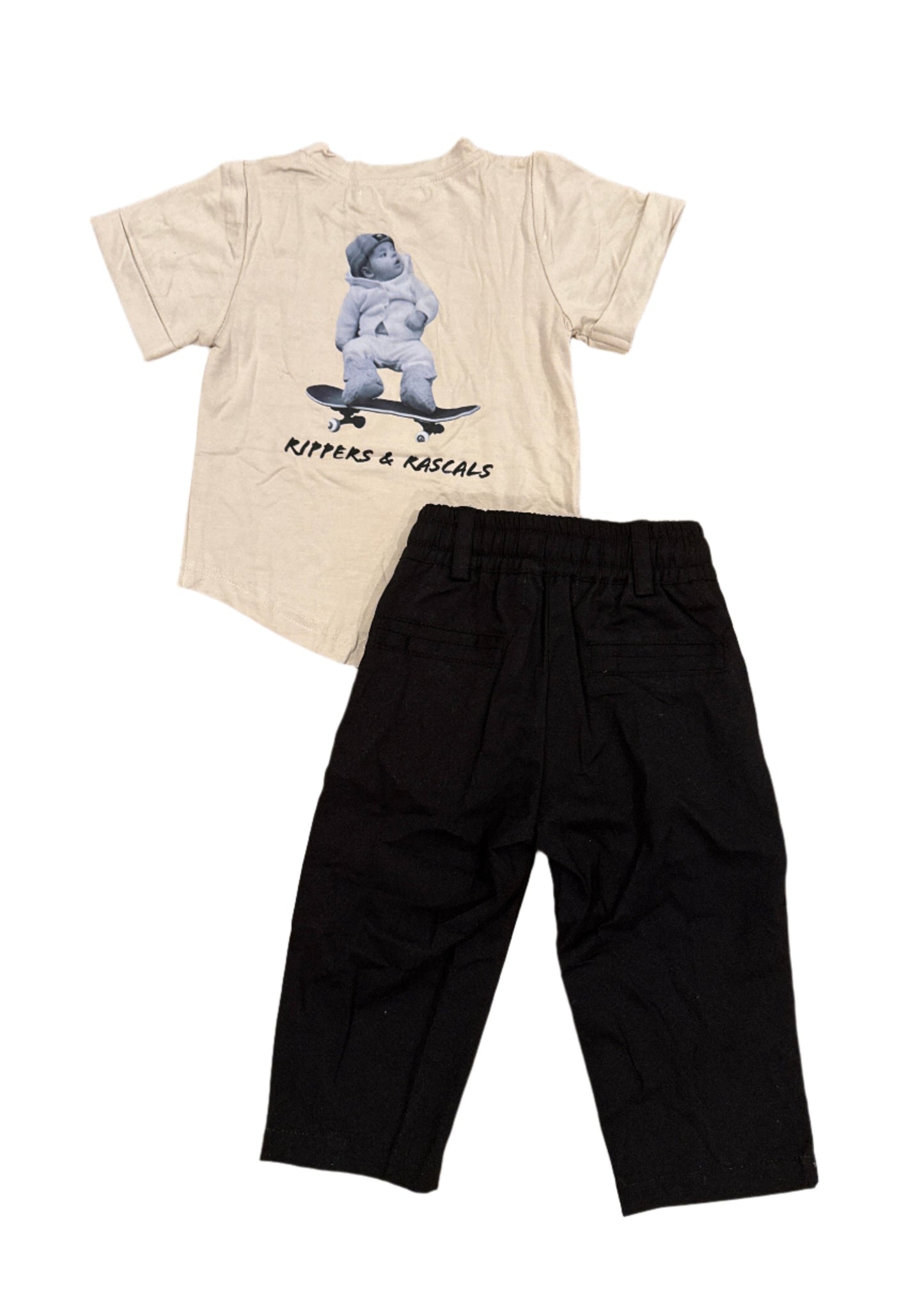 Skater Boy Set | T-Shirt and Chinos