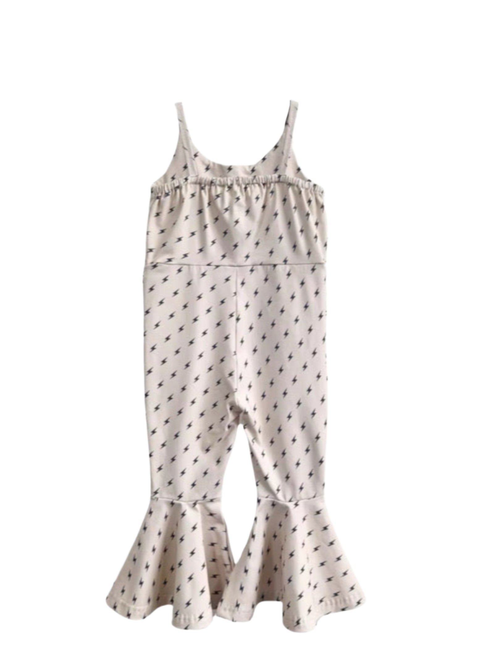 Toddler Girls Lightning Bolt Jumpsuit | Matching Sibling Outfit