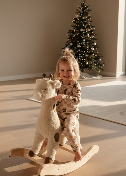 Bamboo Toddler & Kids Christmas Pajamas | Matching Family Holiday Set - Gingerbread - Rippers & Rascals