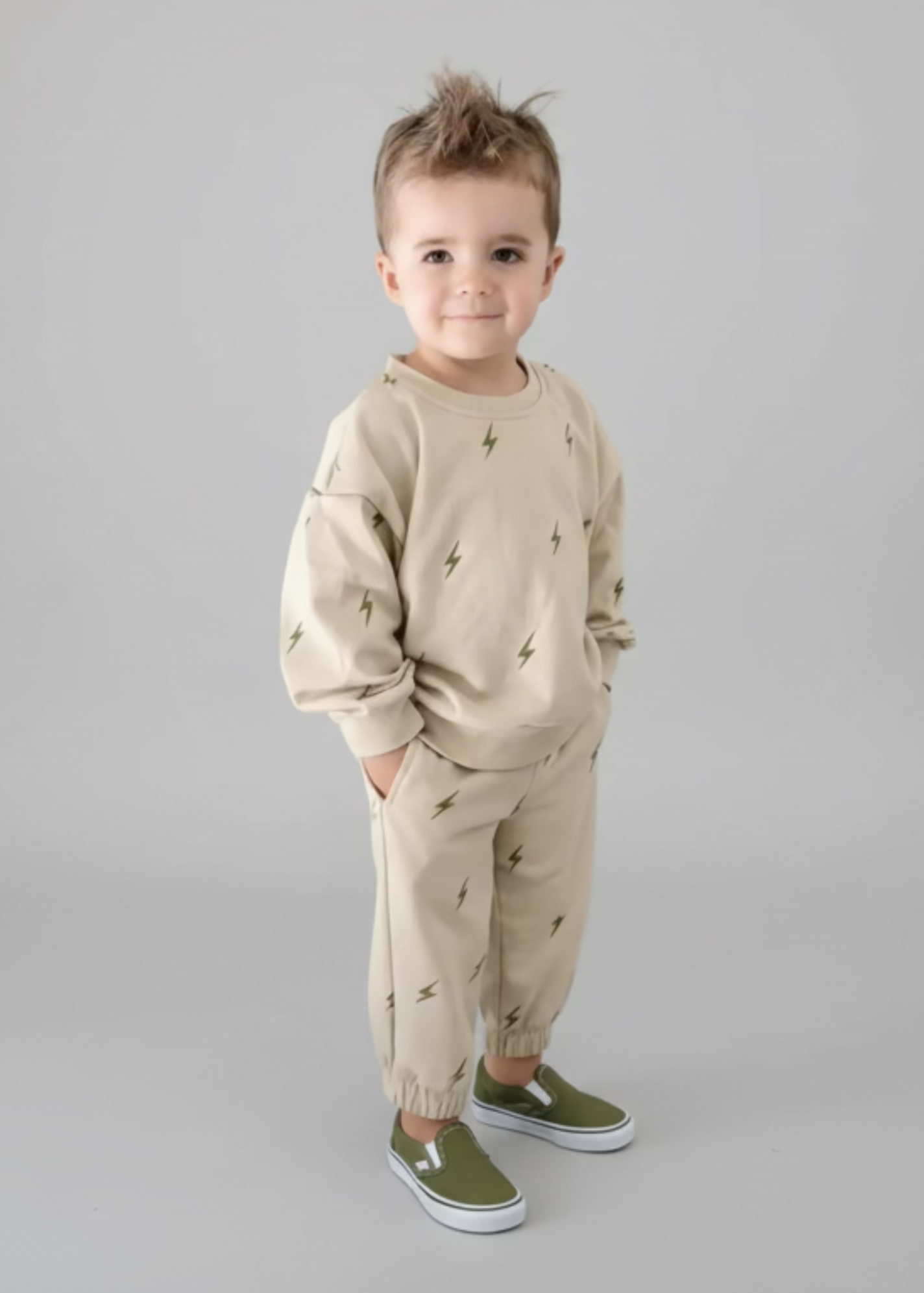 Leo Jogger Set | Lightning Bolt Jogger Outfit - Rippers & Rascals
