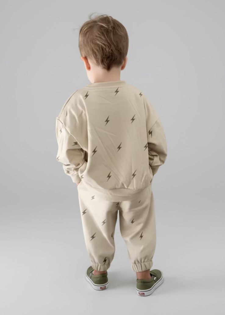 Leo Lightning Bolt Jogger Set | Lightning Bolt Jogger Outfit - Rippers & Rascals