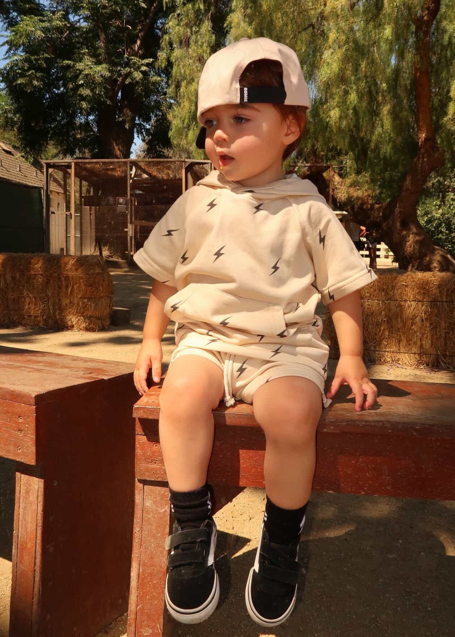 Jackson Hooded Lightning Set | Toddler Boys Matching Sibling Outfit - Rippers & Rascals