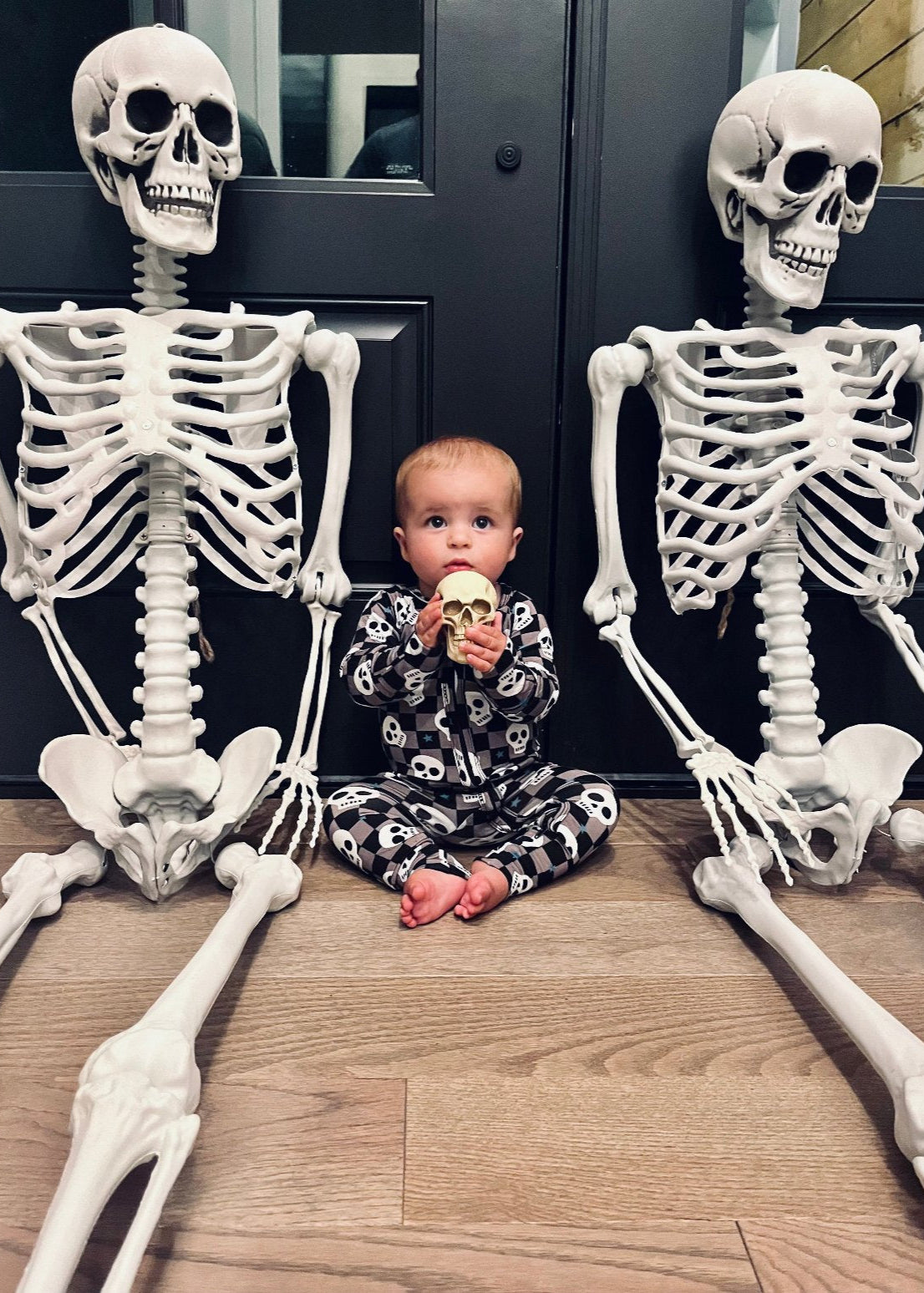 Bamboo Baby Halloween Sleeper | Spooky Skull Pajamas - Rippers & Rascals