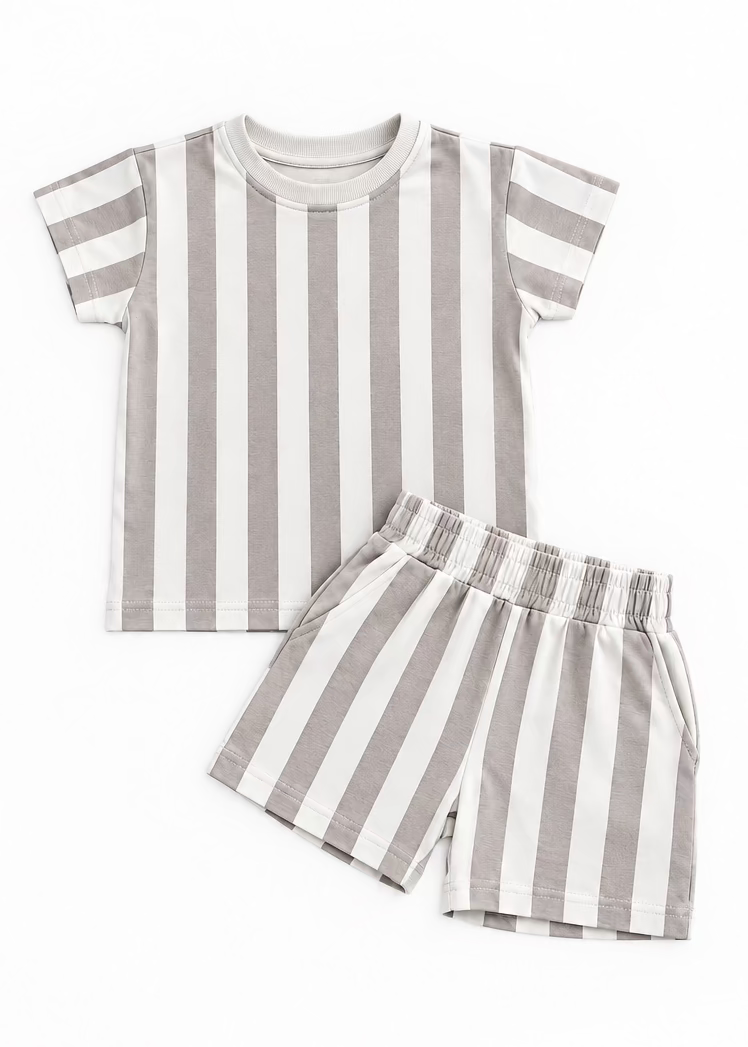 Kai Bamboo Striped Short Set | Toddler Summer Outfits